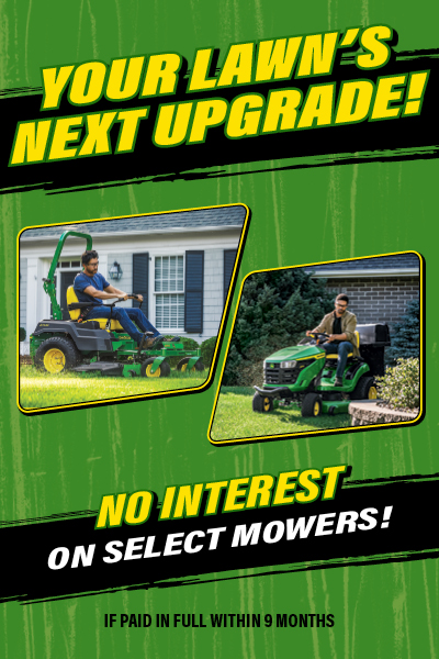No Interest On Select Mowers